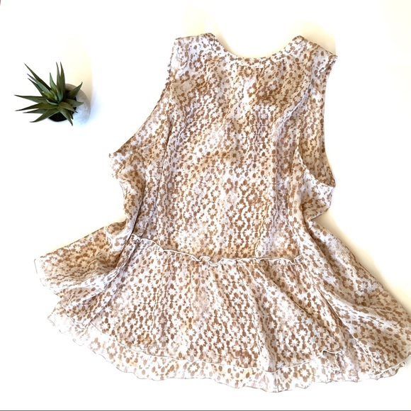 { Canyon River Blues } Button Top Flowy Sheer Tank - Picture 2 of 4